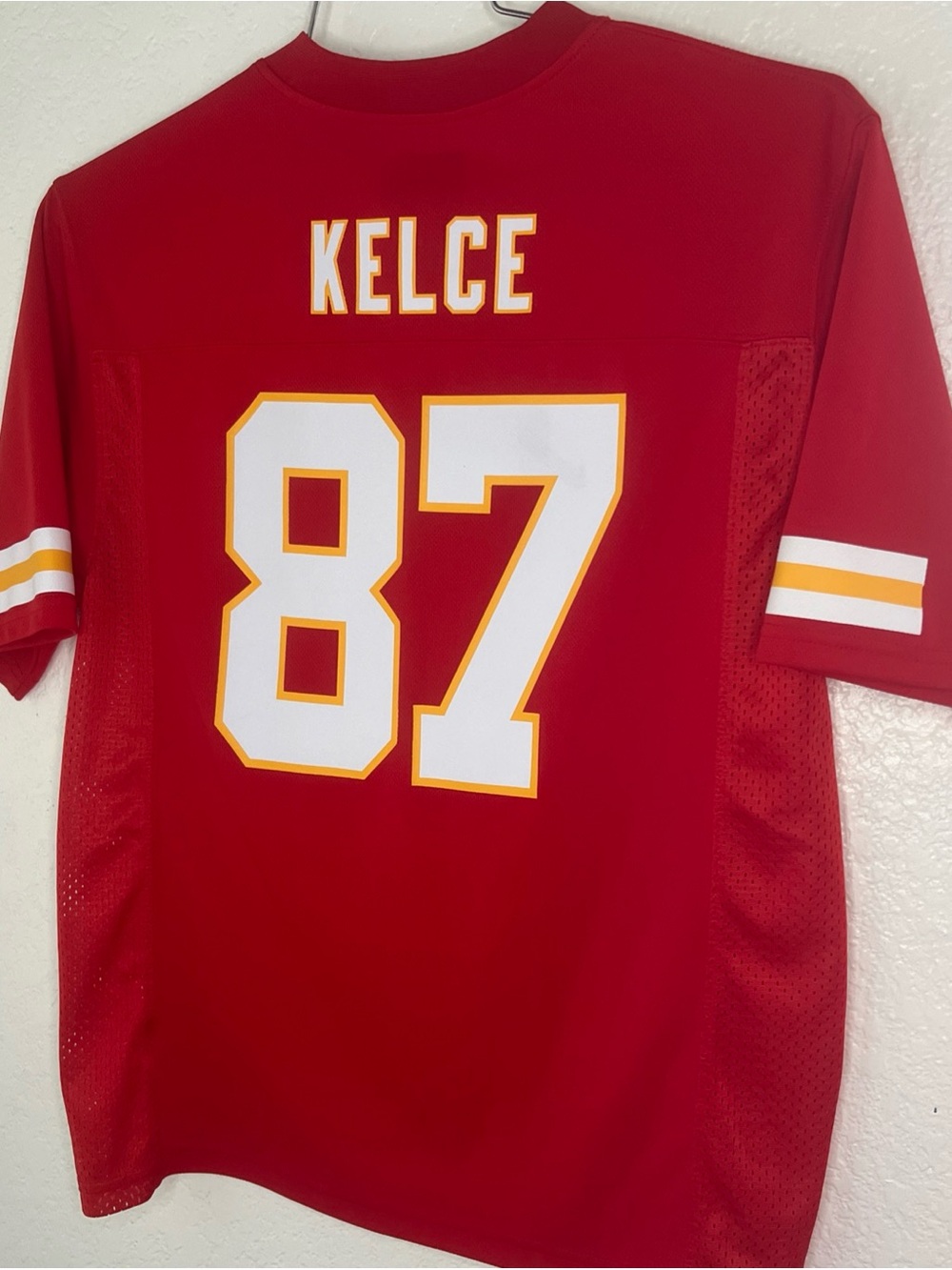 Kansas City Chiefs Travis Kelce #87 Jersey Youth Large Red Team Apparel NFL
